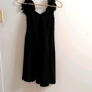 Beautiful black feathered dress